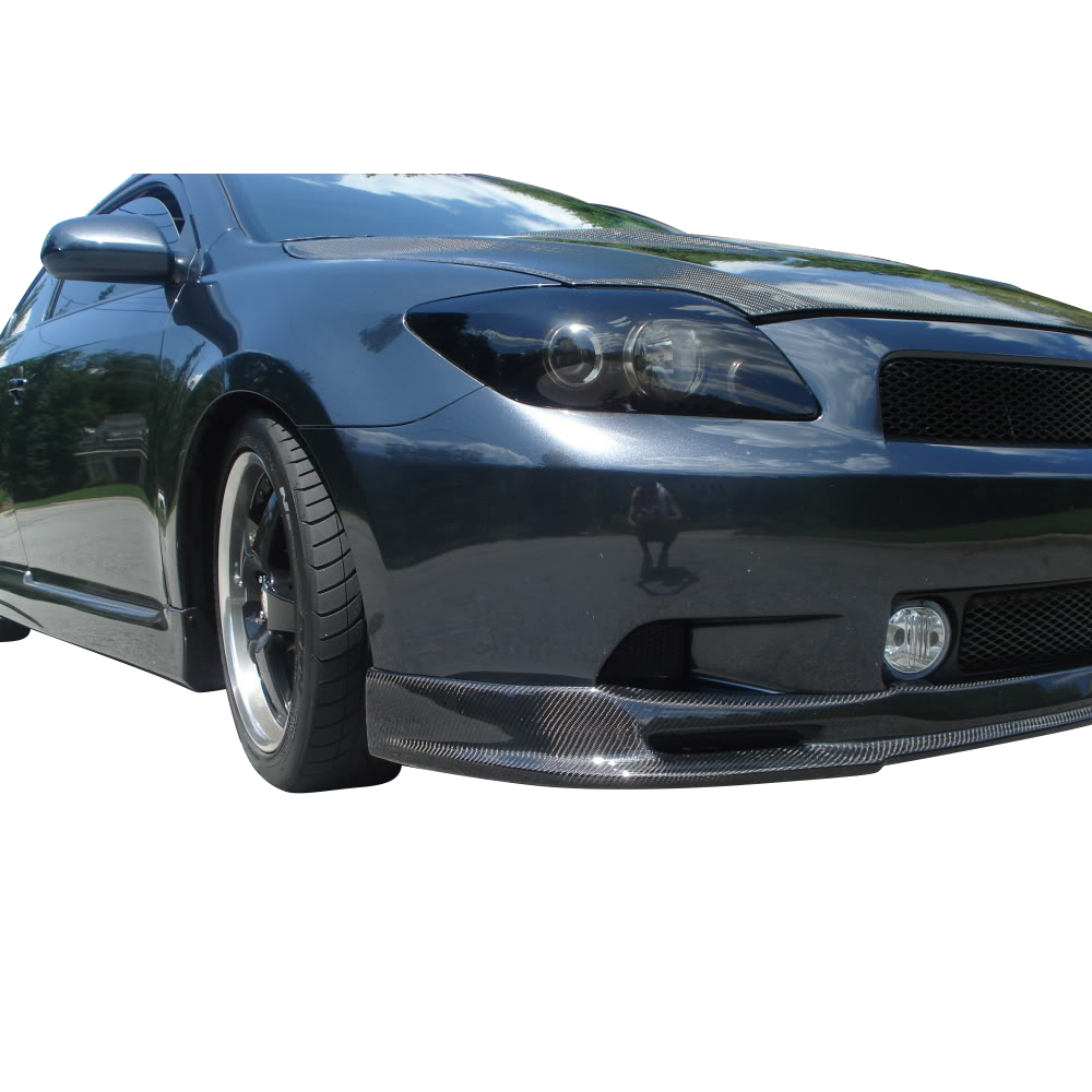 2005-2010 Scion tC EURO style Matte Carbon Fiber Front Bumper Lip