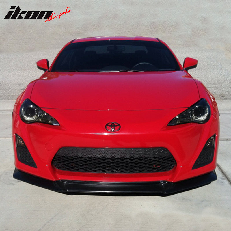 2013-2016 Scion FRS GT Style Unpainted Black Front Bumper Lip PU