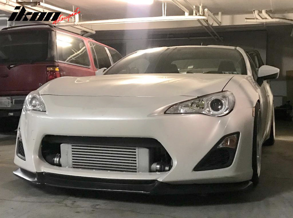 2013-2016 Scion FRS GT Style Unpainted Black Front Bumper Lip PU