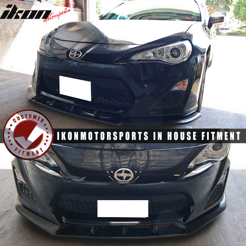 2013-2016 Scion FR-S IKON V3 Style Unpainted Front Bumper Lip PU