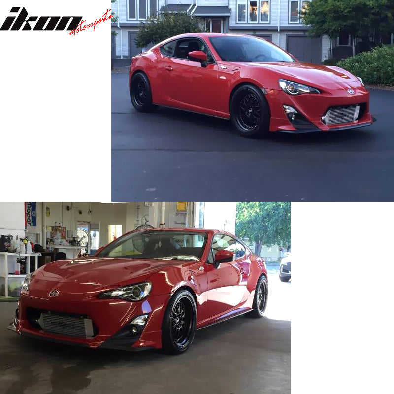 2013-2016 Scion FR-S RS Style Unpainted Black Front Bumper Lip PU