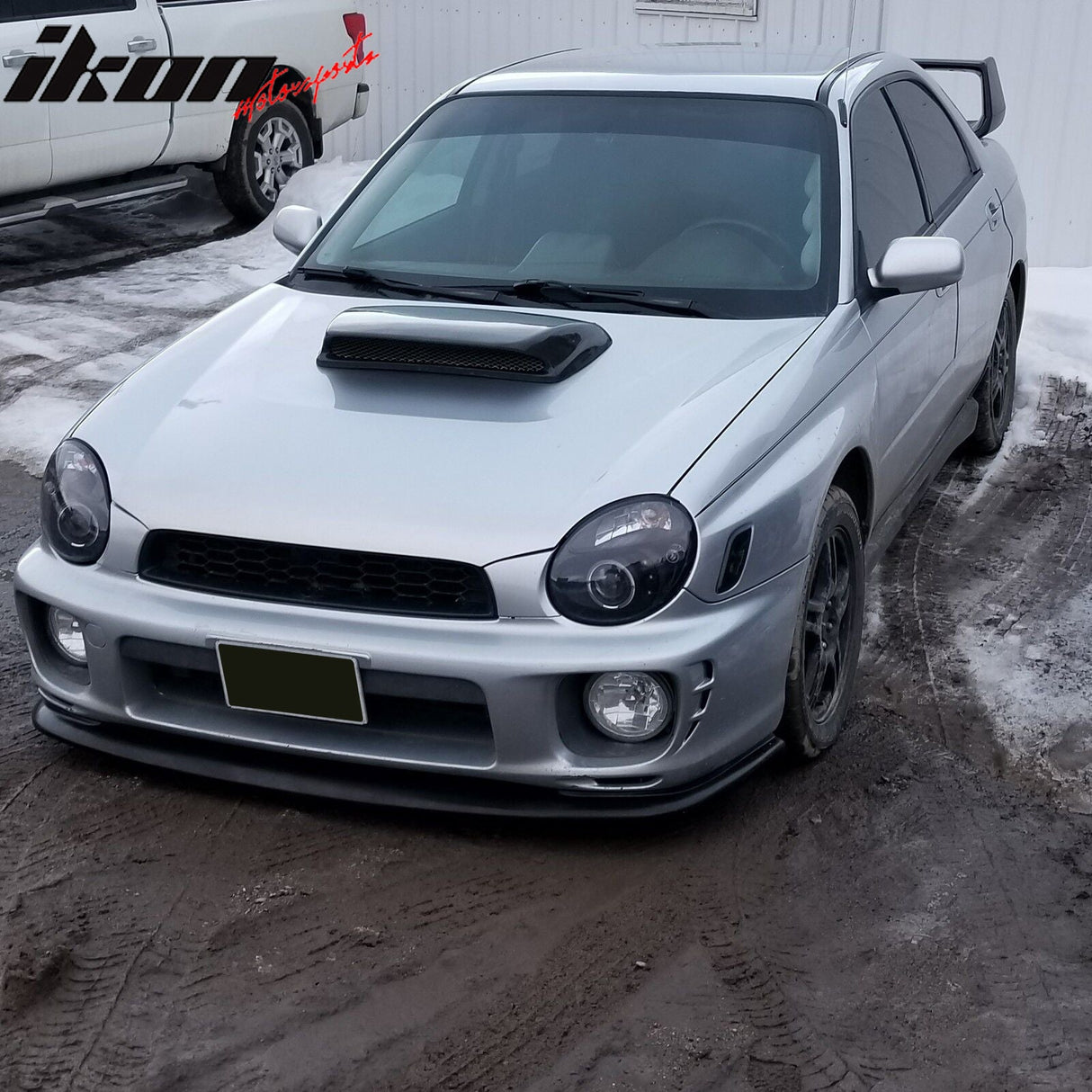 2002-2003 Subaru Impreza DP Style Unpainted Black Front Bumper Lip PU