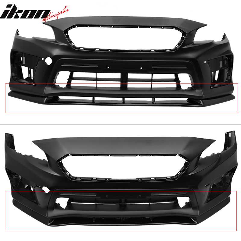 2015-2017 Subaru WRX STI MP MPX Painted Front Bumper Lip ABS