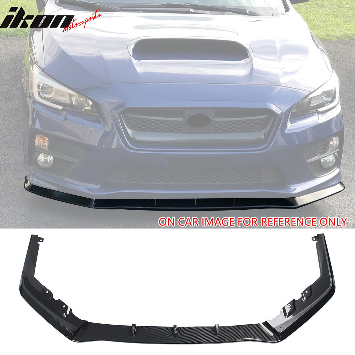 2015-2017 Subaru WRX STI MPX Carbon Fiber Print Front Bumper Lip PP