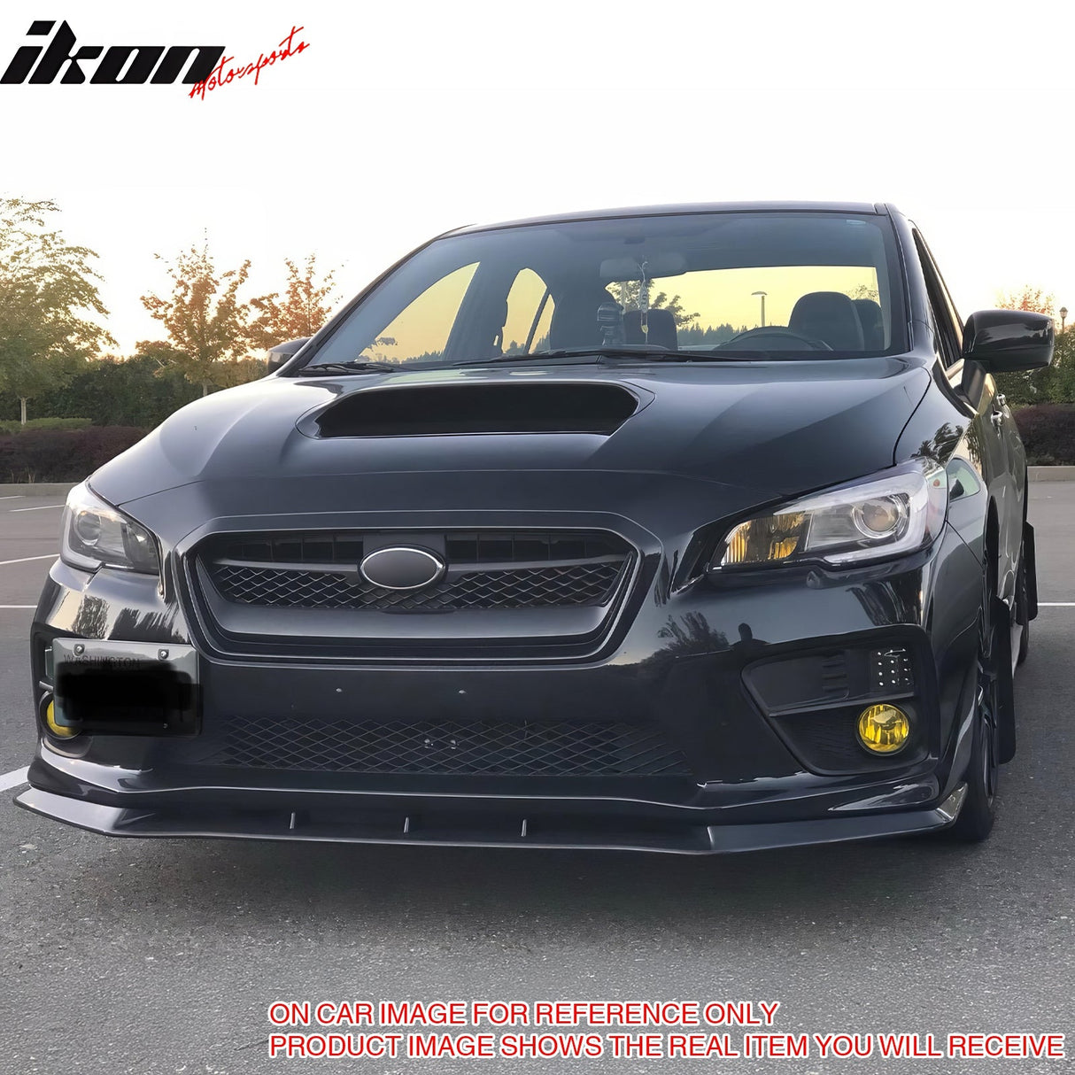 2015-2017 Subaru WRX STI MPX Carbon Fiber Print Front Bumper Lip PP