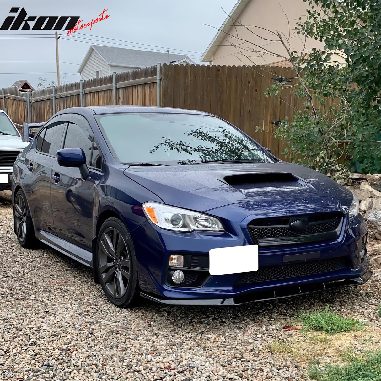 2015-2017 Subaru WRX STI MPX Style Gloss Black Front Bumper Lip PP 3PC