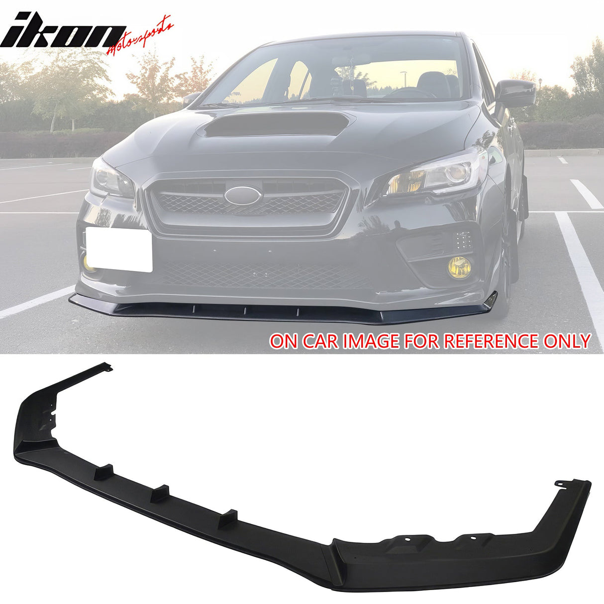 2015-2017 Subaru WRX STI MPX Style Matte Black Front Bumper Lip PP 3PC