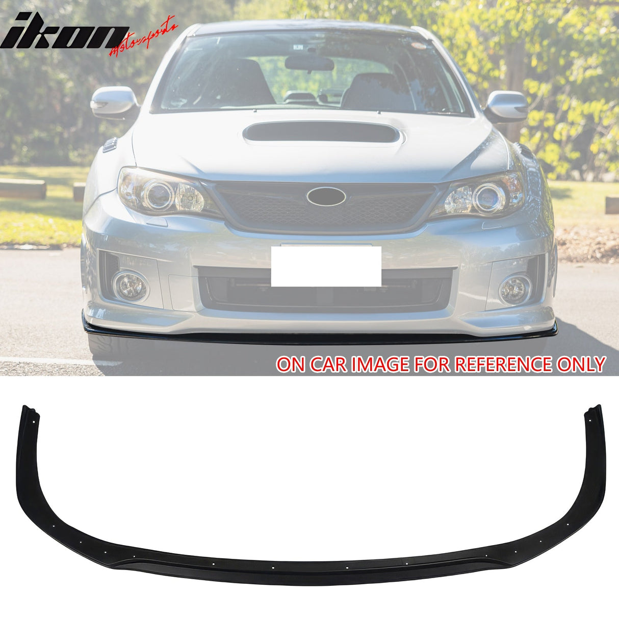 2011-2014 Subaru Impreza WRX STI V Matte Black Front Bumper Lip PP