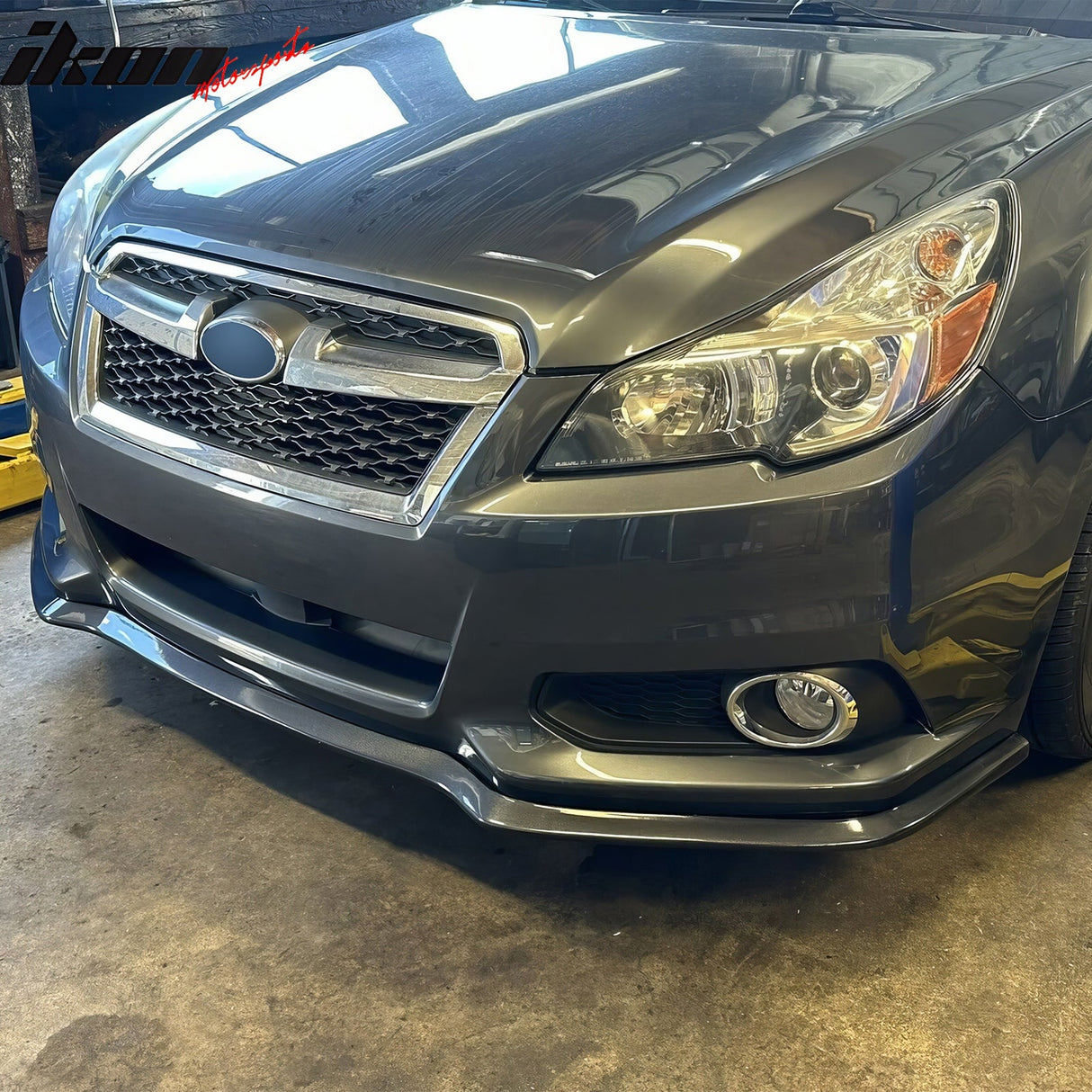 2013-2014 Subaru Legacy SM Style Black Front Bumper Lip Spoiler PU