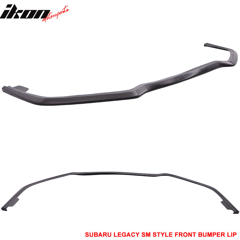 2013-2014 Subaru Legacy SM Style Black Front Bumper Lip Spoiler PU