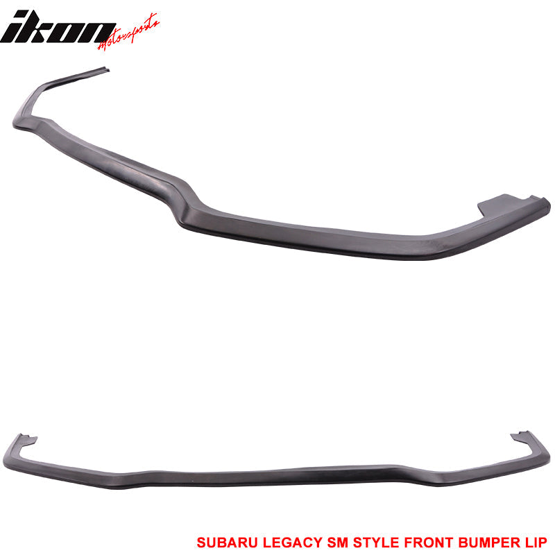 2013-2014 Subaru Legacy SM Style Black Front Bumper Lip Spoiler PU