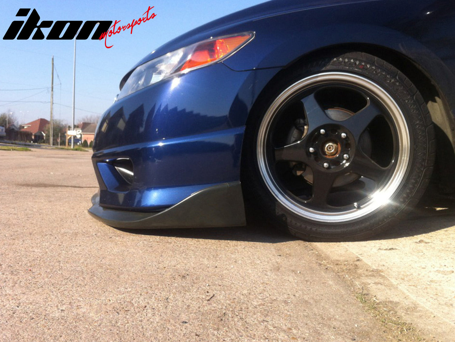 2006-2008 Honda Civic Coupe CS Style Front Lip Bumper Lower Spoiler PU