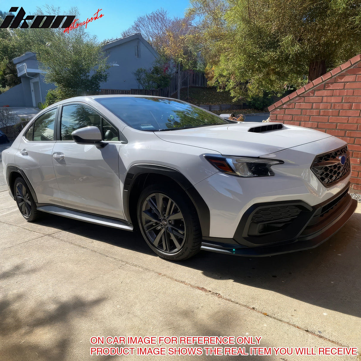 2022-2025 Subaru WRX IKON Carbon Fiber Print Front Bumper Lip PP 3PCS