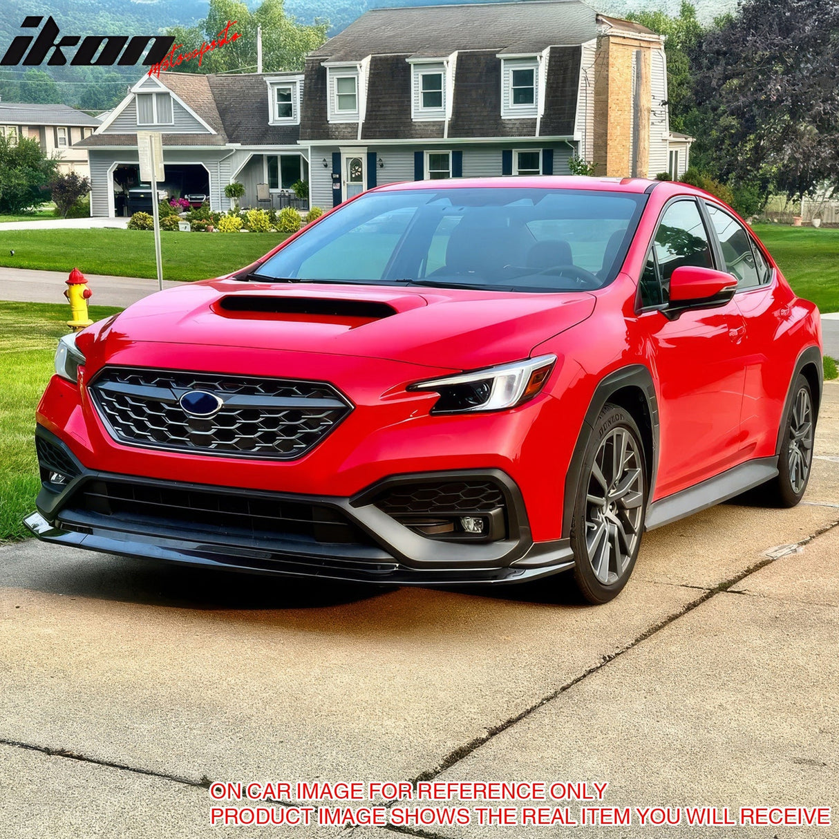 2022-2025 Subaru WRX IKON Carbon Fiber Print Front Bumper Lip PP 3PCS