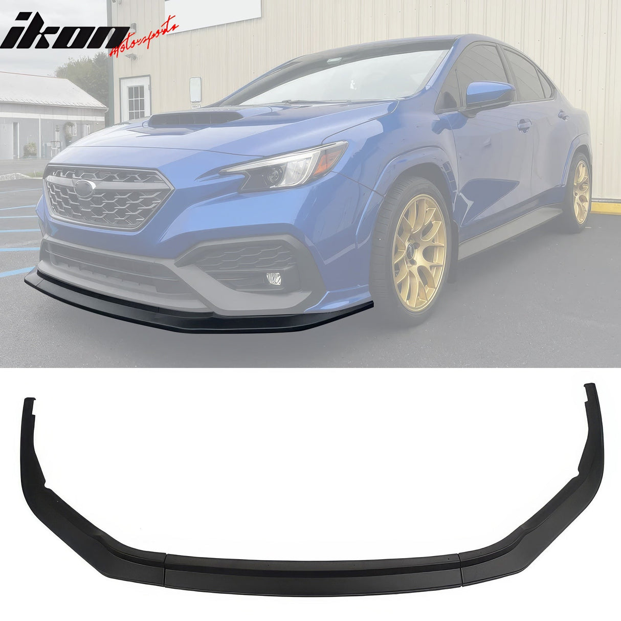 2022-2025 Subaru WRX IKON Style Front Bumper Lip PP 3PCS