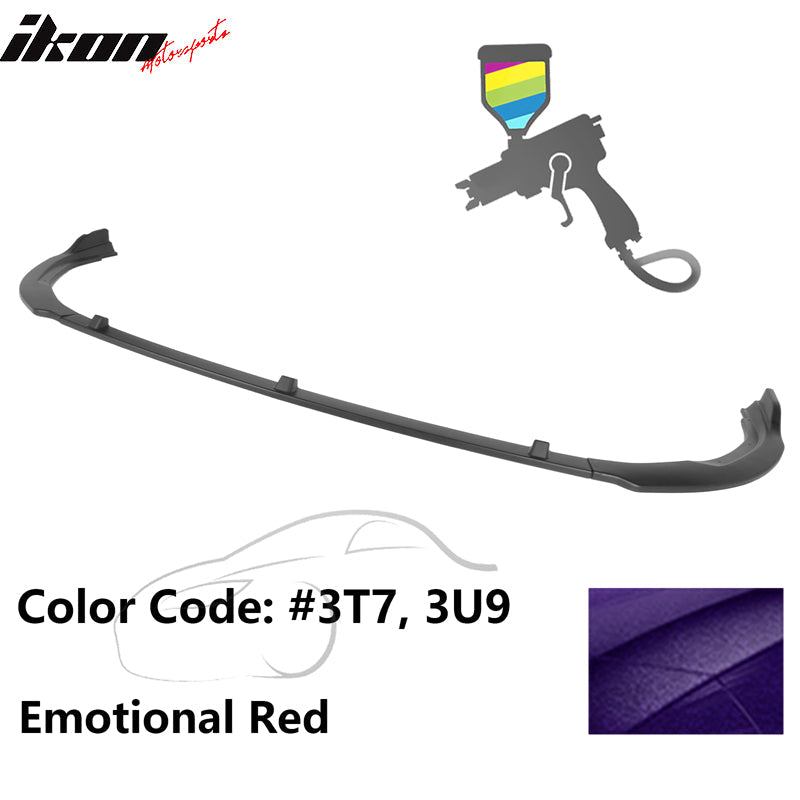 2018-2020 Toyota Camry LE Style Front Bumper Lip PP 4Dr