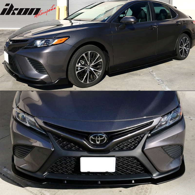 2018-2020 Toyota Camry SE Style 3PCS Front Bumper Lip PP