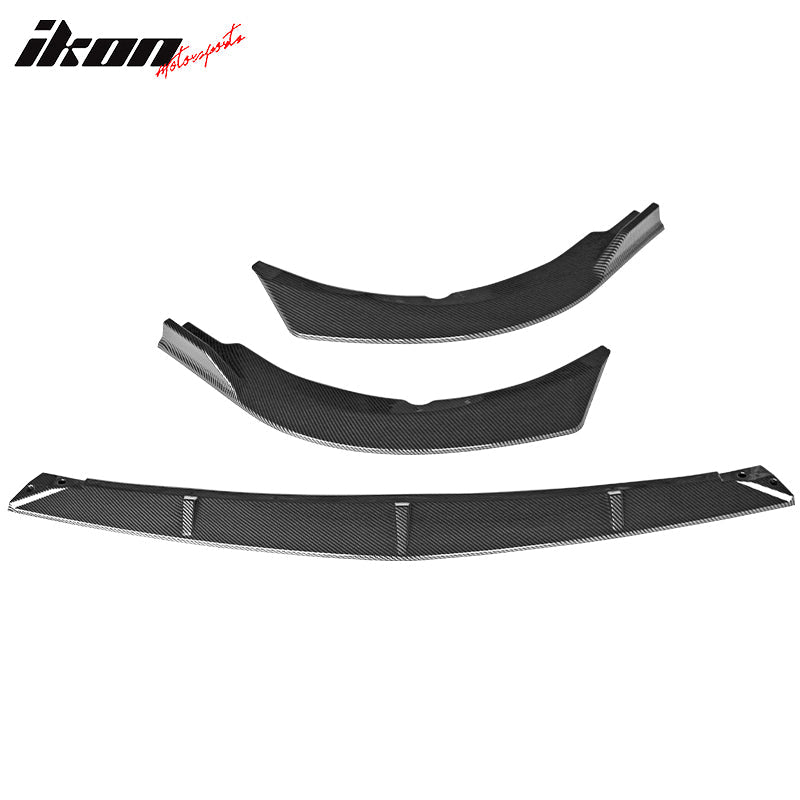 2021-2023 Toyota Camry LE IKON Style Front Bumper Lip Spoiler PP 3PC