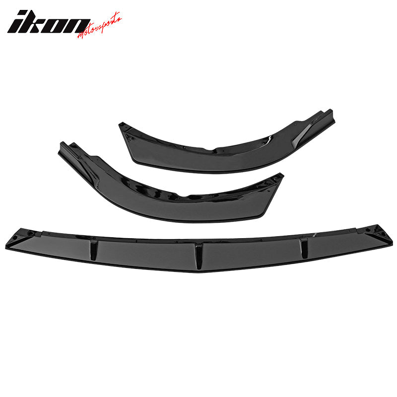 2021-2023 Toyota Camry LE IKON Style Front Bumper Lip Spoiler PP 3PC