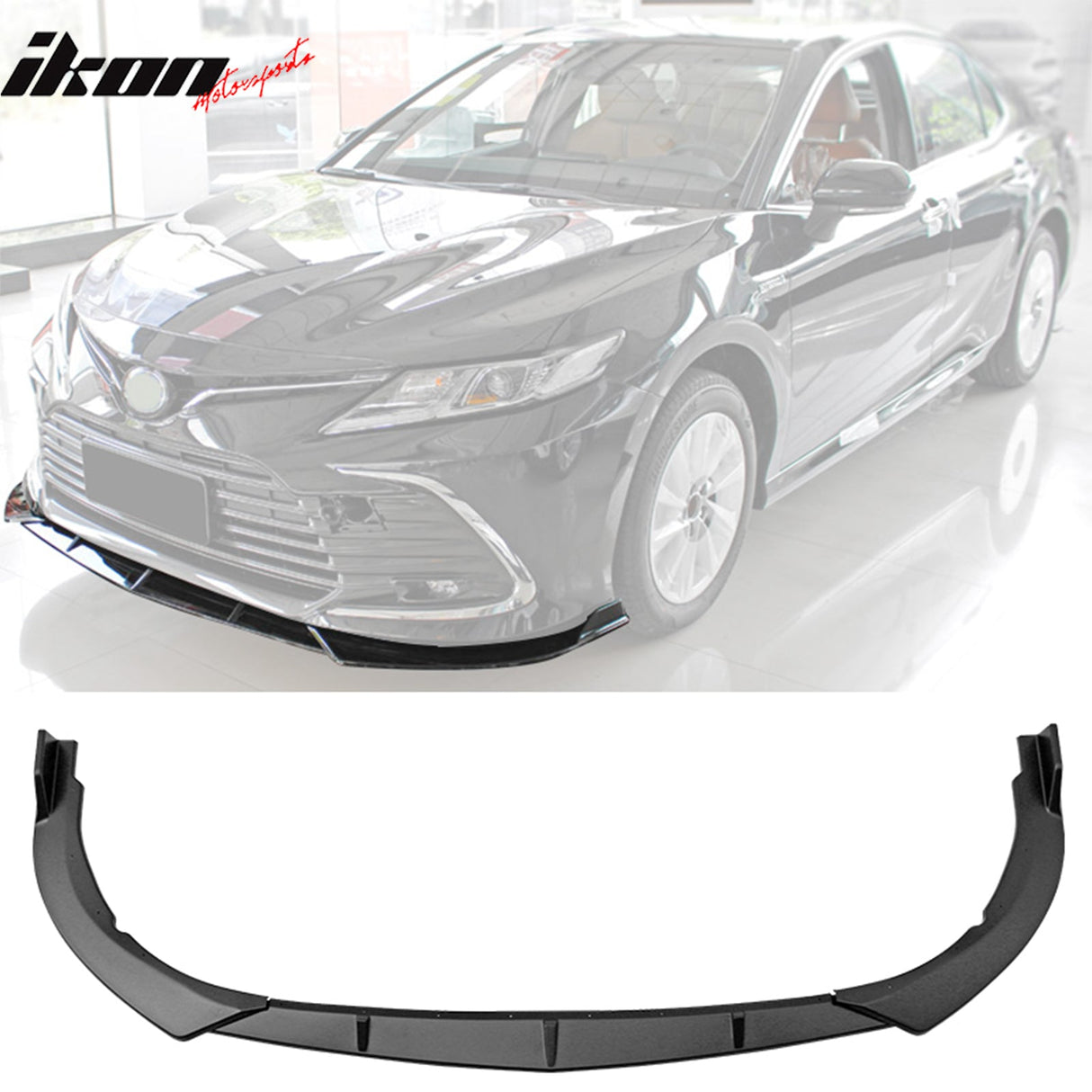2021-2023 Toyota Camry LE IKON Style Front Bumper Lip Spoiler PP 3PC