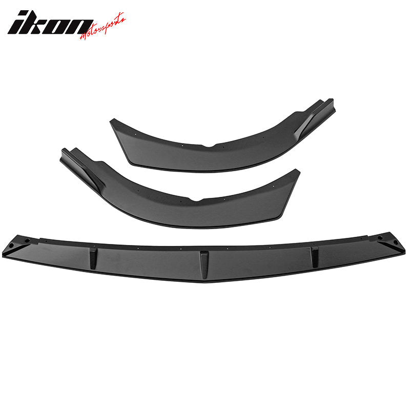 2021-2023 Toyota Camry LE IKON Style Front Bumper Lip Spoiler PP 3PC
