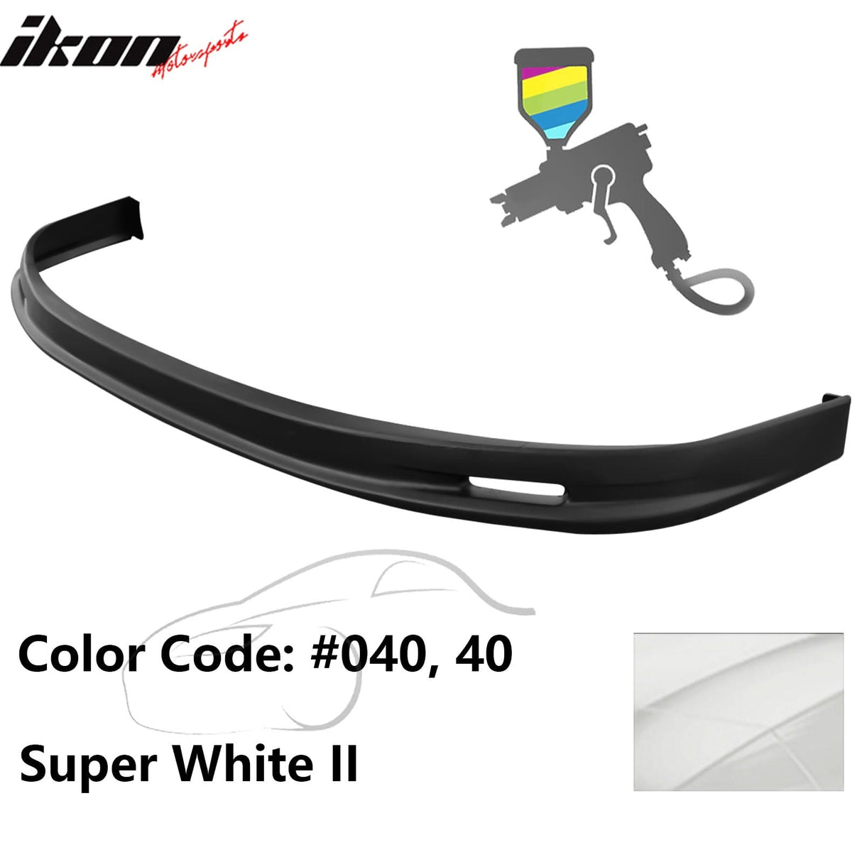 2005-2006 Toyota Corolla Sedan Mugen Style Front Bumper Lip Painted PP