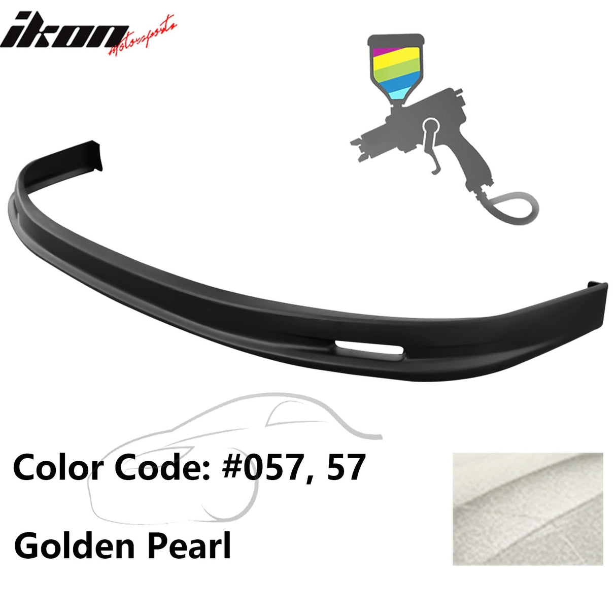 2005-2006 Toyota Corolla Sedan Mugen Style Front Bumper Lip Painted PP