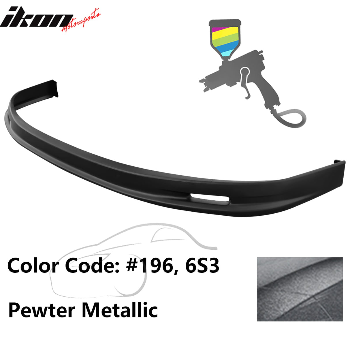 2005-2006 Toyota Corolla Sedan Mugen Style Front Bumper Lip Painted PP