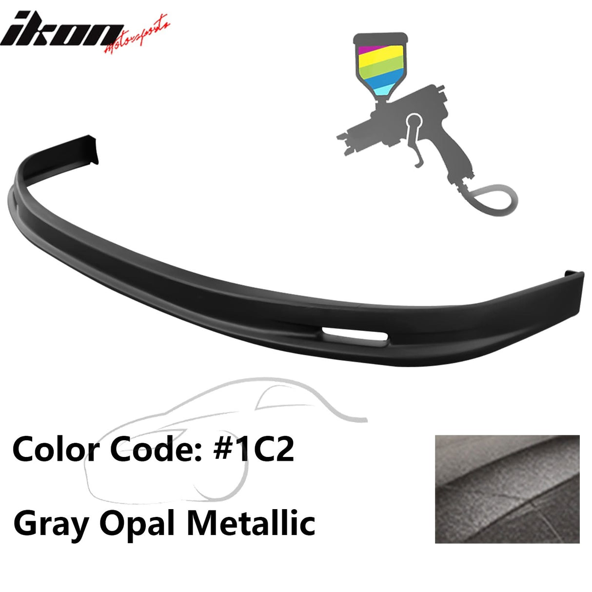 2005-2006 Toyota Corolla Sedan Mugen Style Front Bumper Lip Painted PP