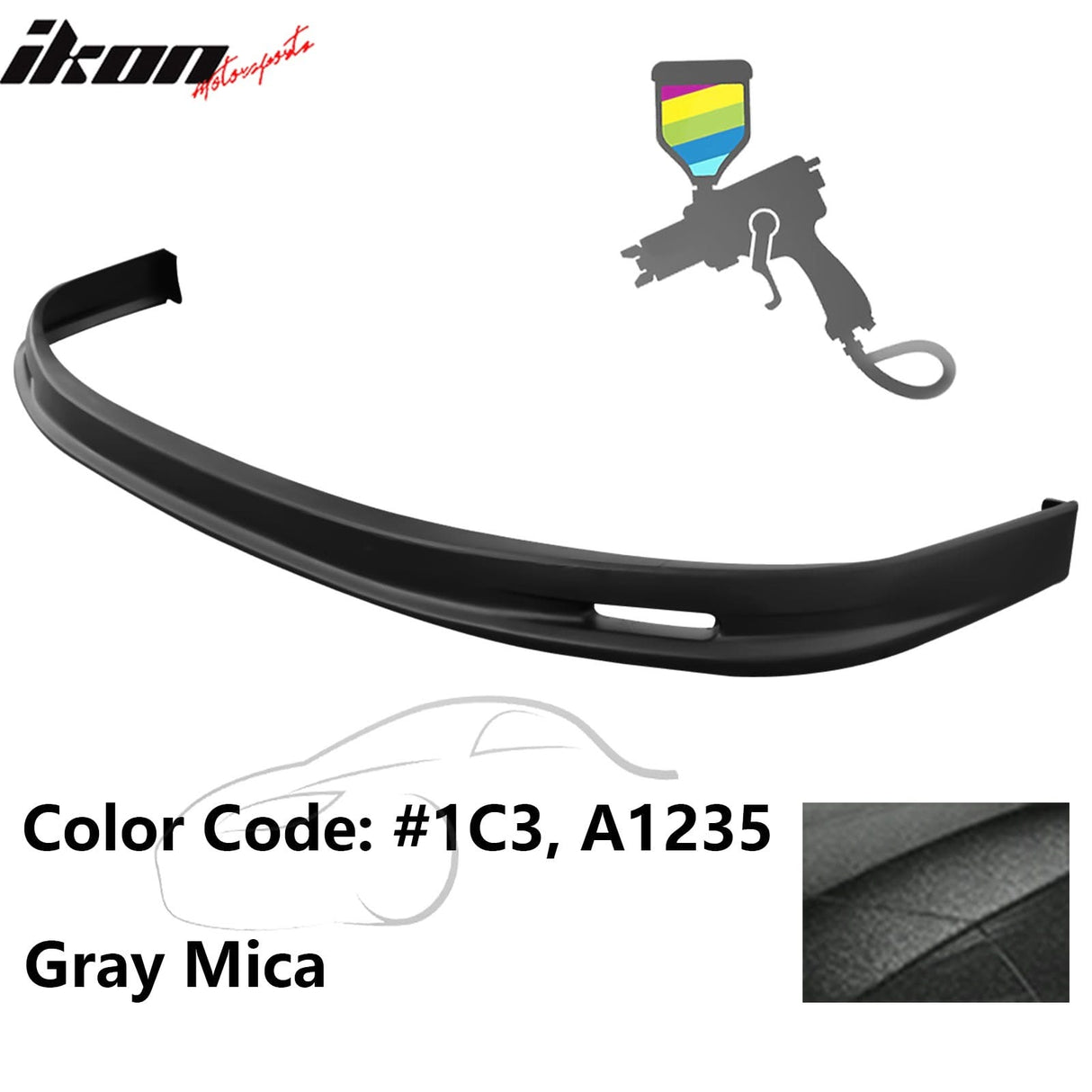 2005-2006 Toyota Corolla Sedan Mugen Style Front Bumper Lip Painted PP