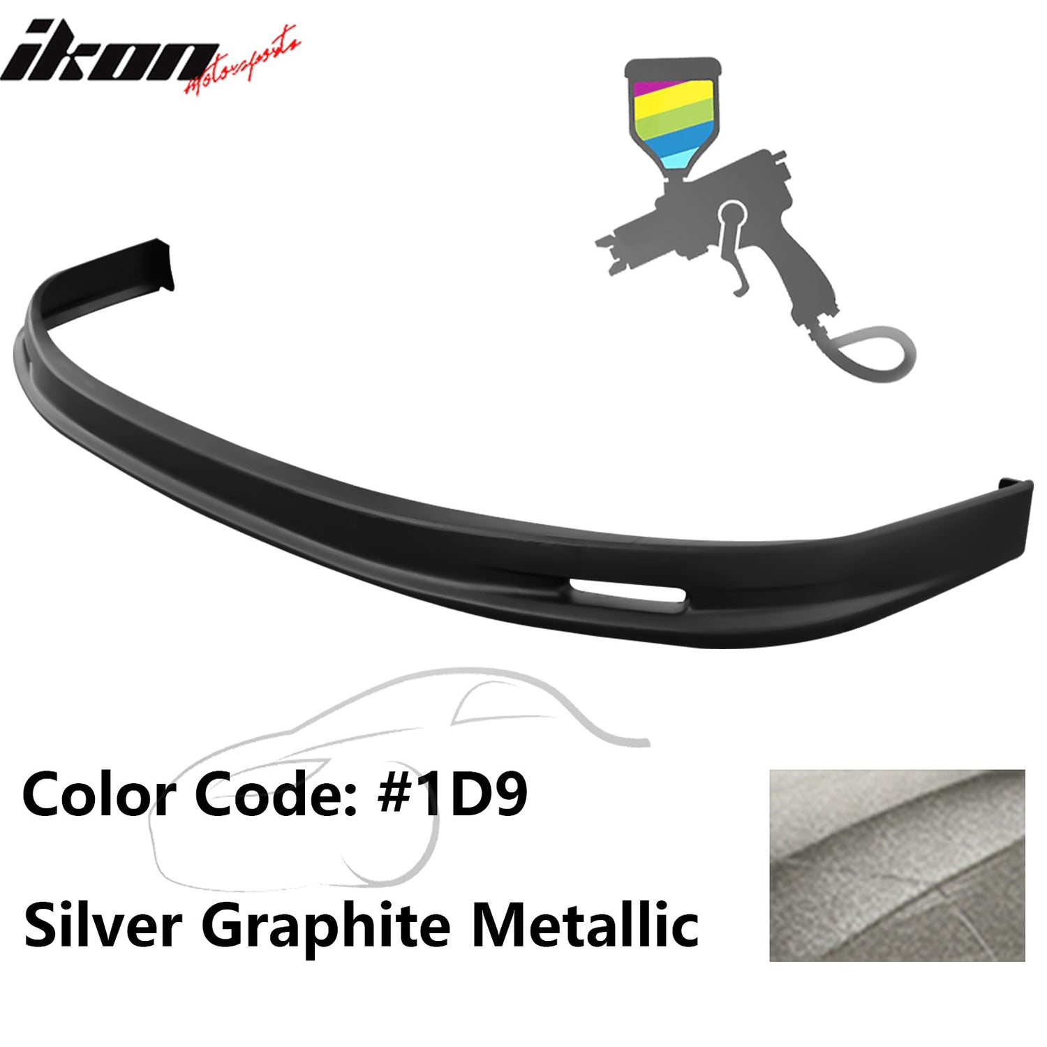 2005-2006 Toyota Corolla Sedan Mugen Style Front Bumper Lip Painted PP