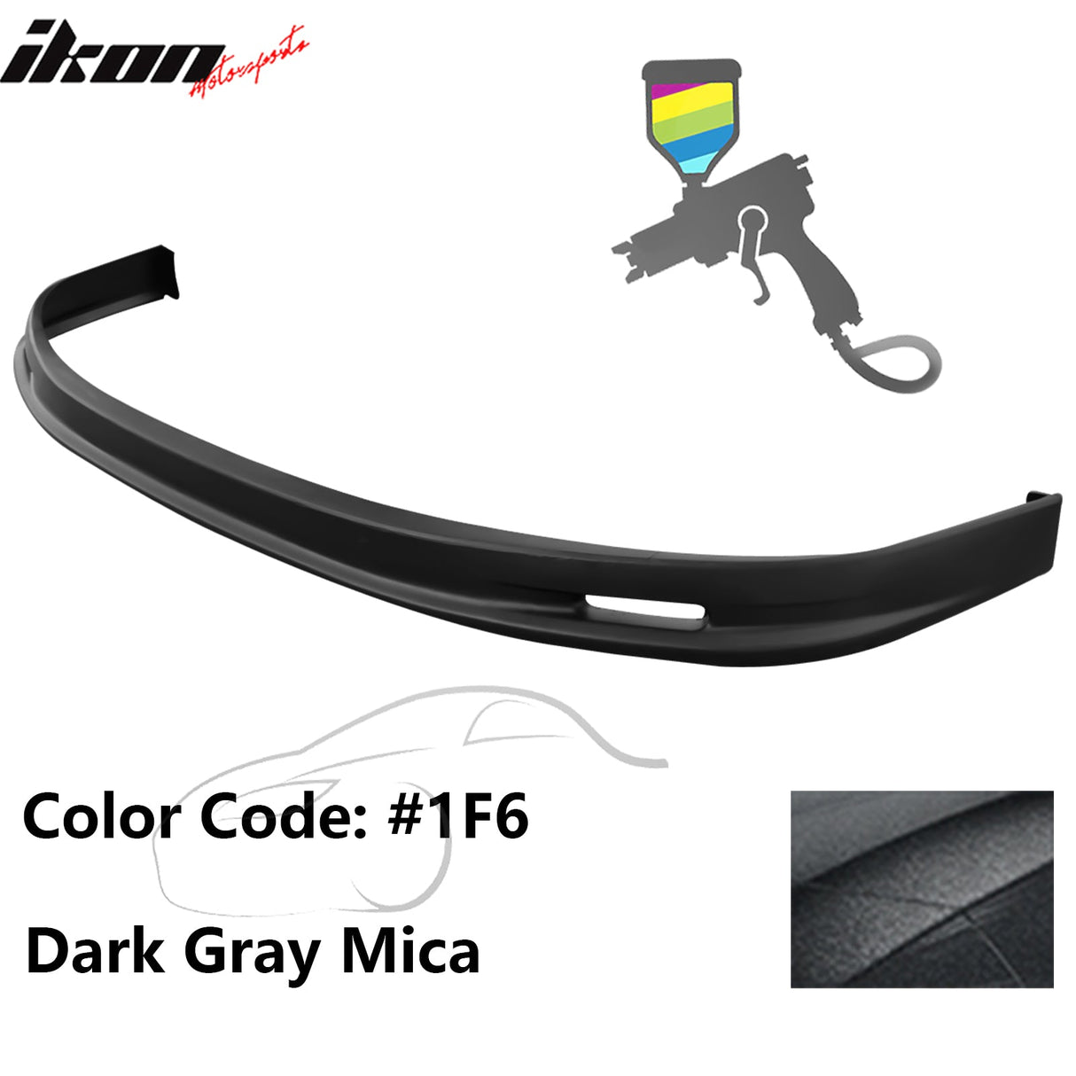 2005-2006 Toyota Corolla Sedan Mugen Style Front Bumper Lip Painted PP