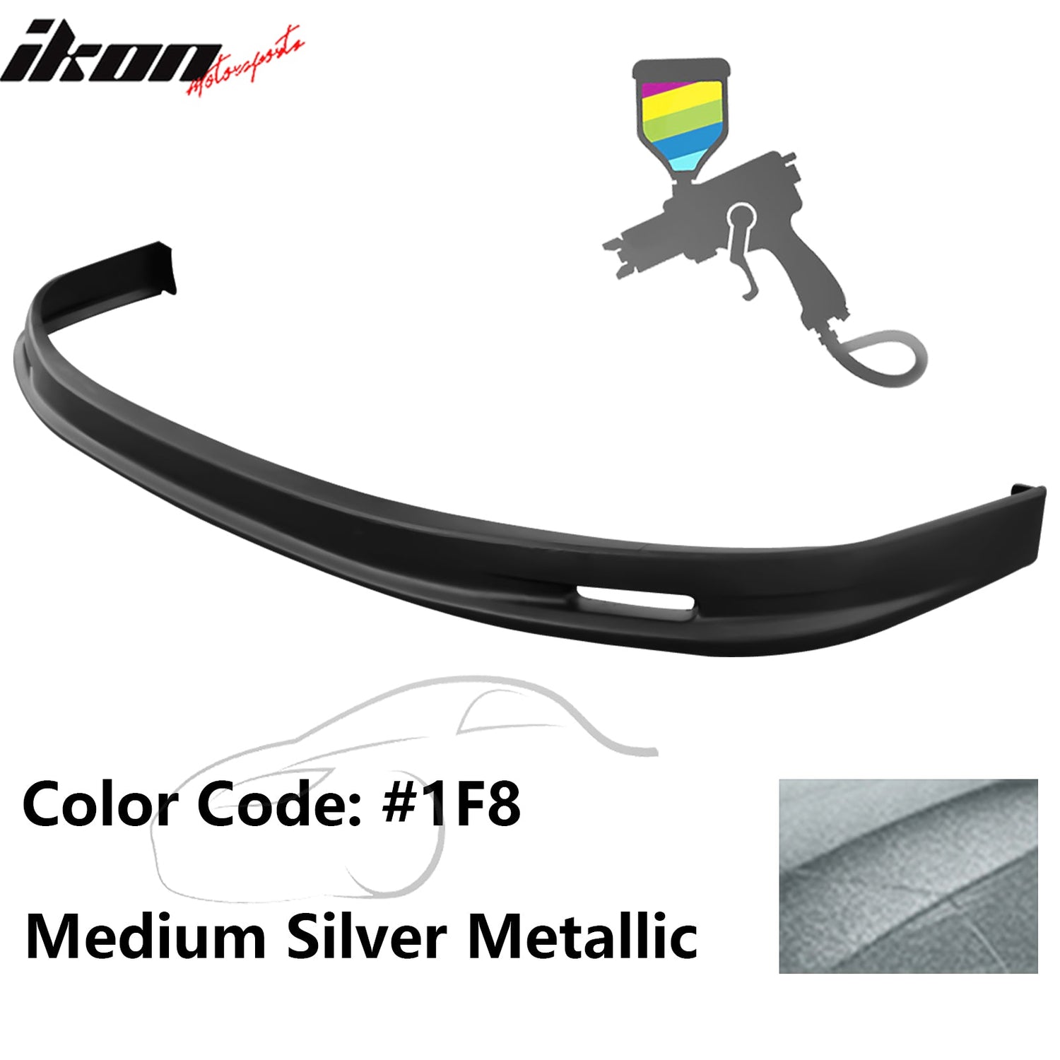 2005-2006 Toyota Corolla Sedan Mugen Style Front Bumper Lip Painted PP