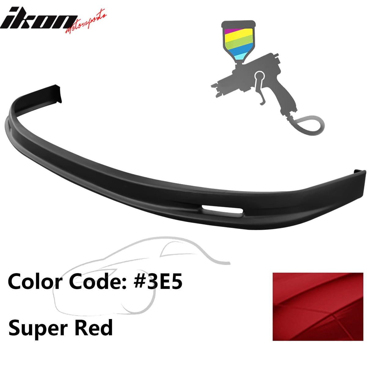 2005-2006 Toyota Corolla Sedan Mugen Style Front Bumper Lip Painted PP