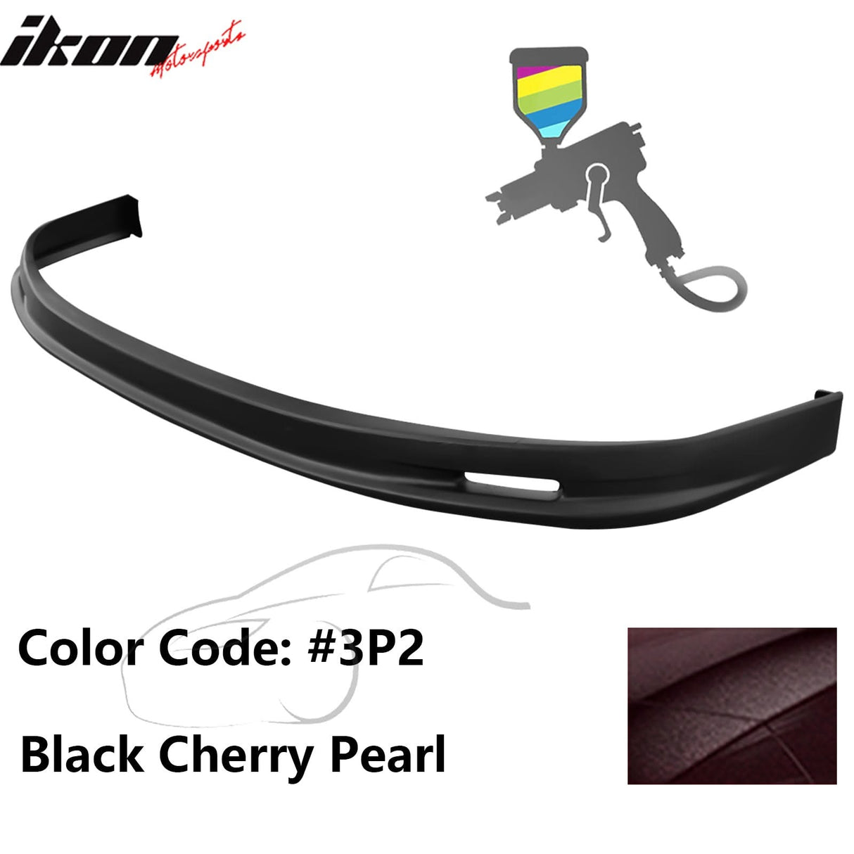 2005-2006 Toyota Corolla Sedan Mugen Style Front Bumper Lip Painted PP