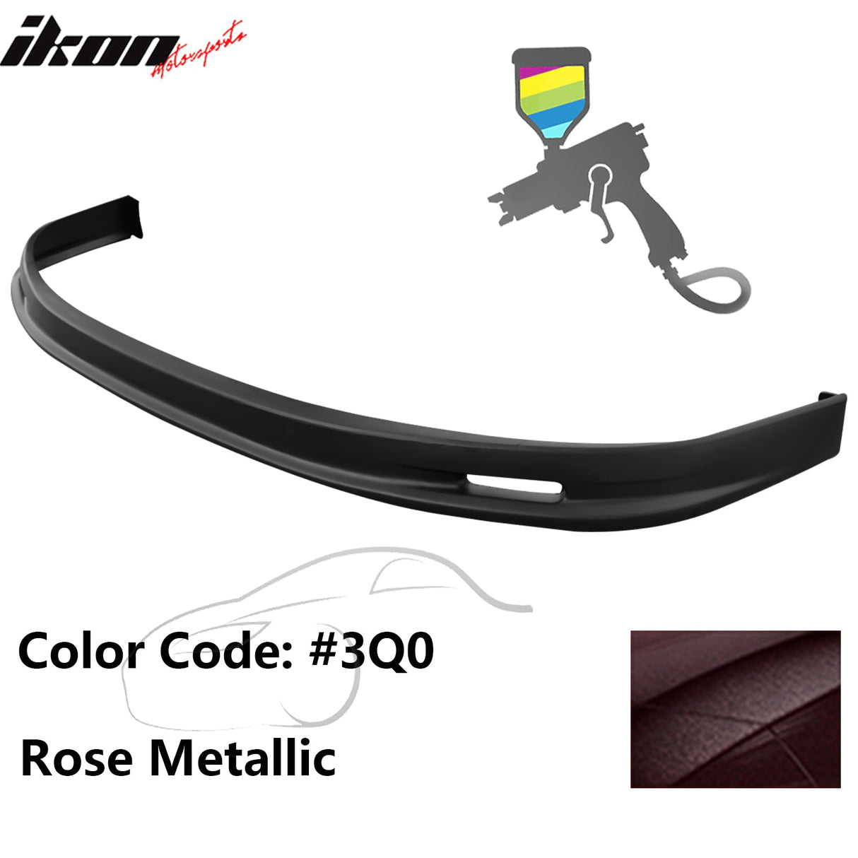 2005-2006 Toyota Corolla Sedan Mugen Style Front Bumper Lip Painted PP