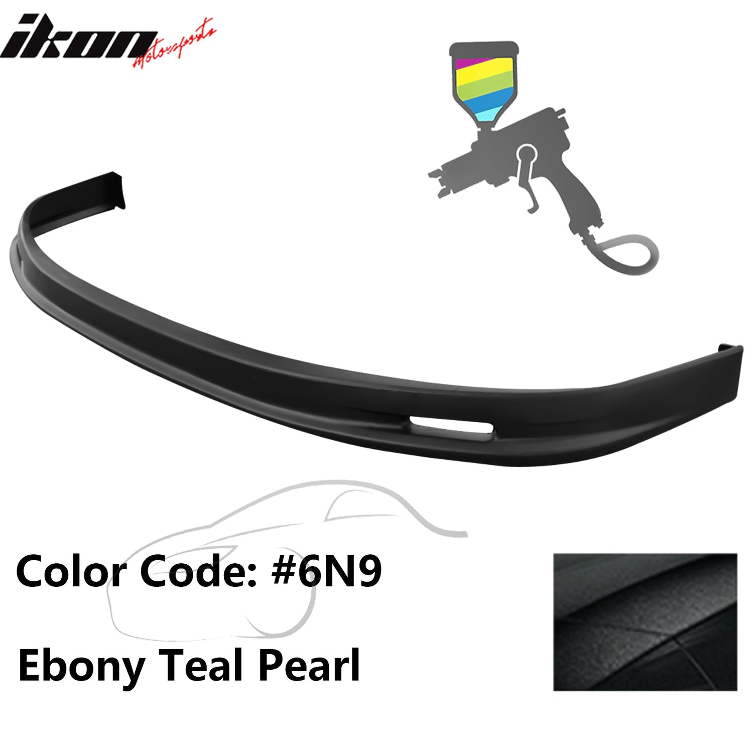 2005-2006 Toyota Corolla Sedan Mugen Style Front Bumper Lip Painted PP