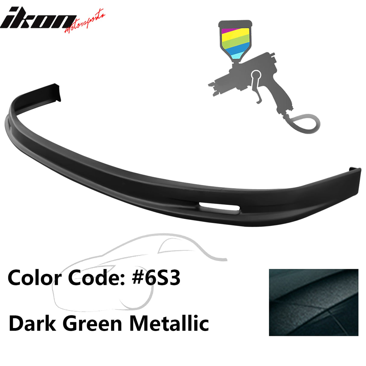 2005-2006 Toyota Corolla Sedan Mugen Style Front Bumper Lip Painted PP