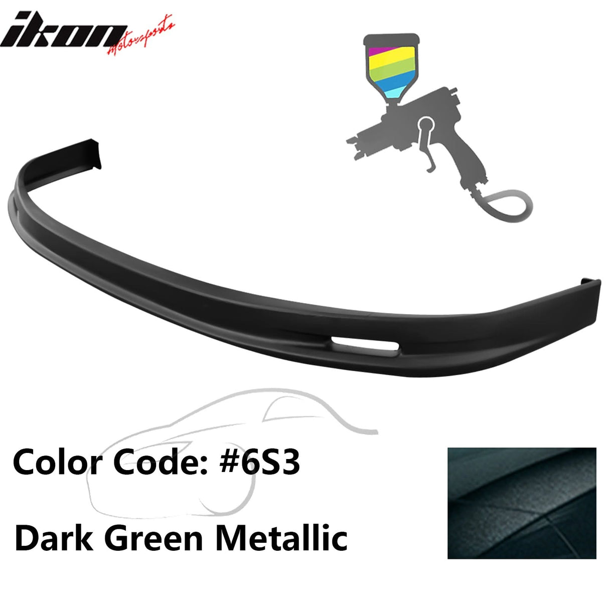 2005-2006 Toyota Corolla Sedan Mugen Style Front Bumper Lip Painted PP