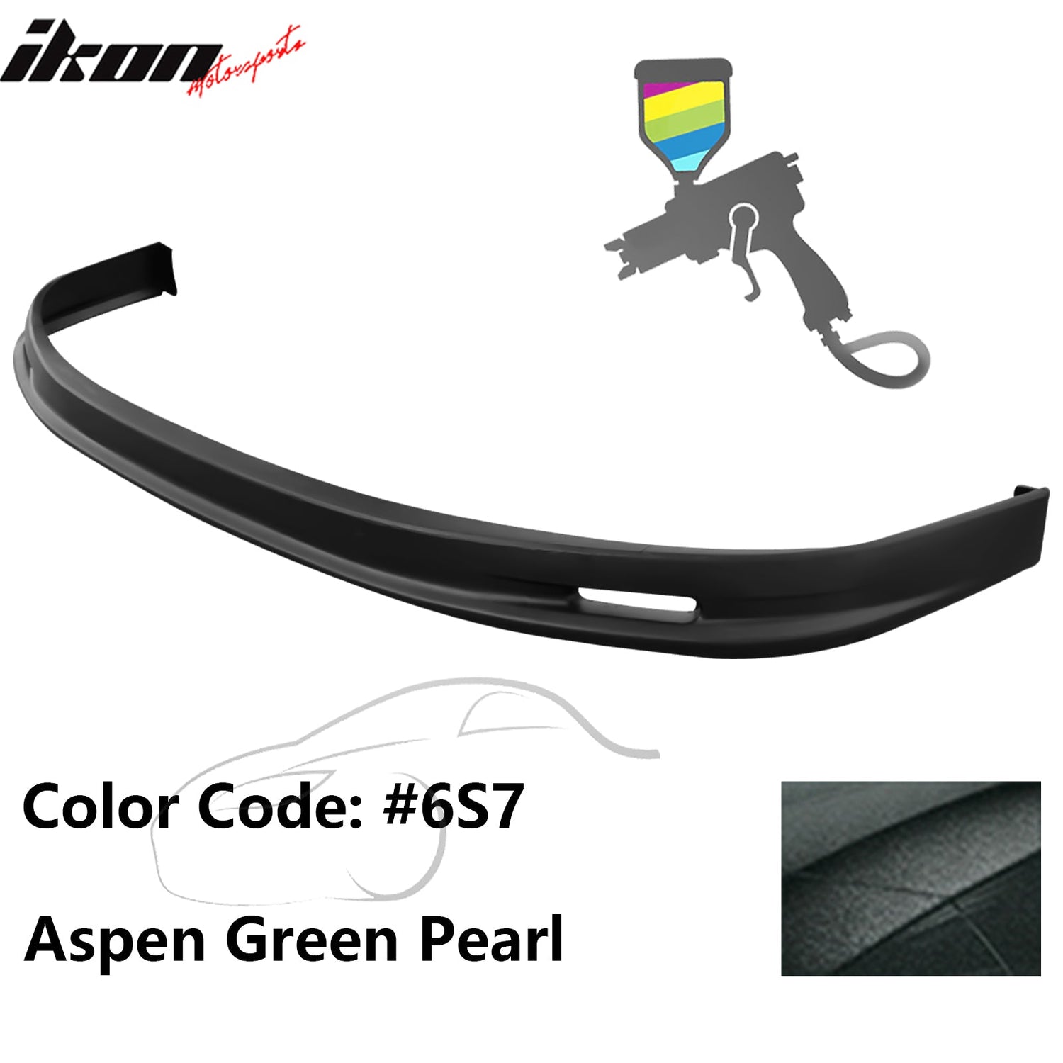 2005-2006 Toyota Corolla Sedan Mugen Style Front Bumper Lip Painted PP