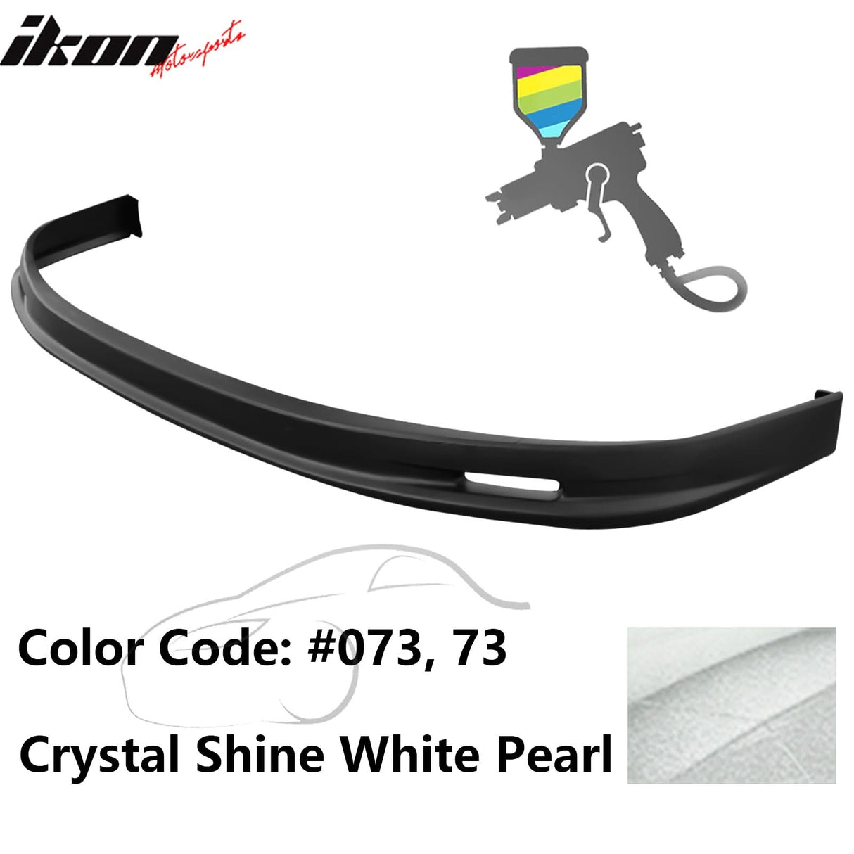 2005-2006 Toyota Corolla Sedan Mugen Style Front Bumper Lip Painted PP