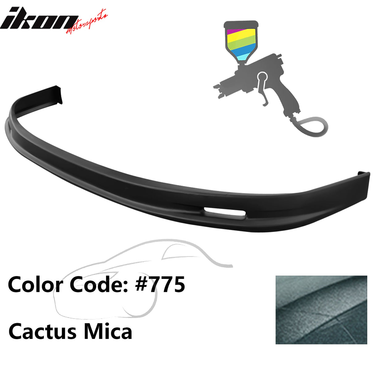 2005-2006 Toyota Corolla Sedan Mugen Style Front Bumper Lip Painted PP