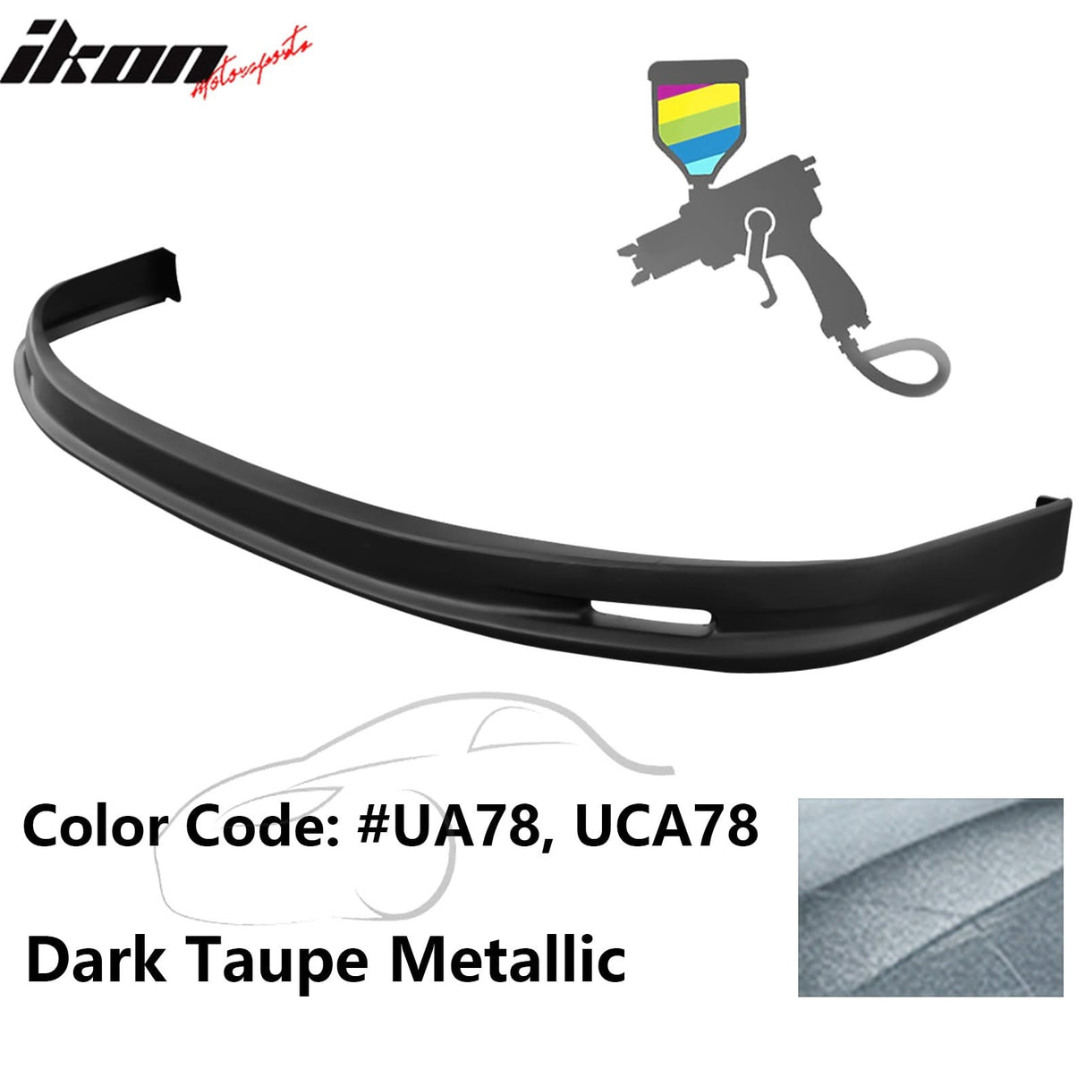 2005-2006 Toyota Corolla Sedan Mugen Style Front Bumper Lip Painted PP