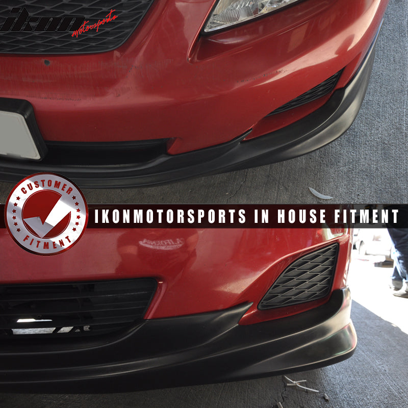 2009-2010 Toyota Corolla K Style Unpainted Front Bumper Lip Spoiler PU