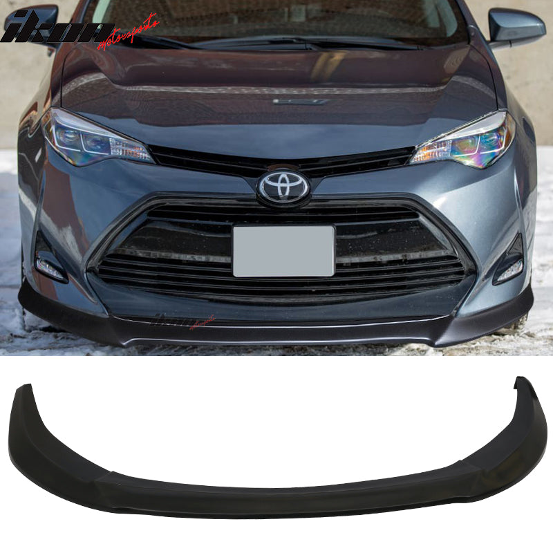 2017-2019 Toyota Corolla Front Bumper Lip Chin Spoiler PU