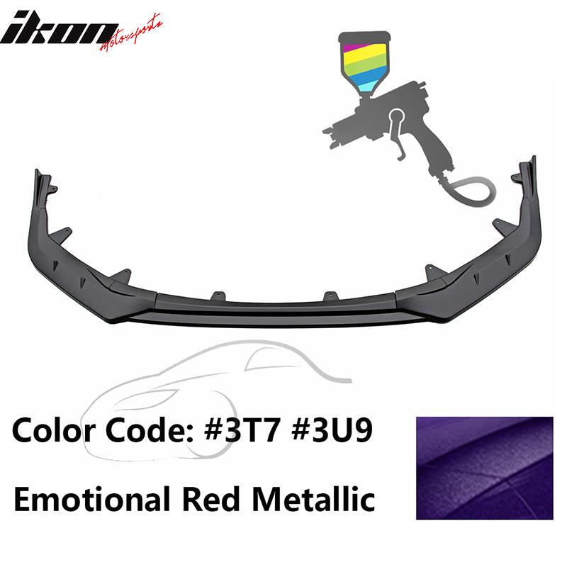 2020-2022 Toyota Corolla SE XSE 4Dr IKON Style Front Bumper Lip PP 3PC