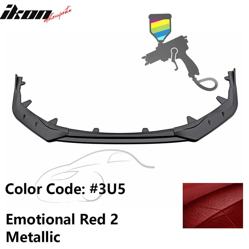 2020-2022 Toyota Corolla SE XSE 4Dr IKON Style Front Bumper Lip PP 3PC