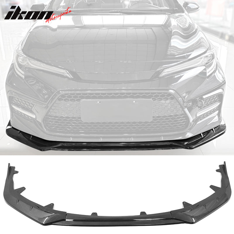 2020-2022 Toyota Corolla SE XSE 4Dr IKON Style Front Bumper Lip PP 3PC