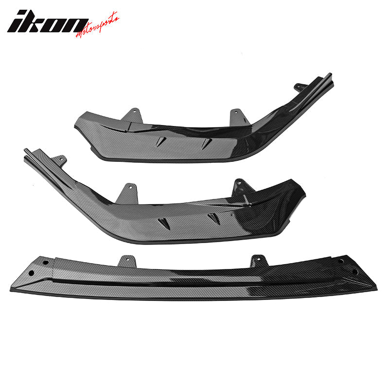 2020-2022 Toyota Corolla SE XSE 4Dr IKON Style Front Bumper Lip PP 3PC