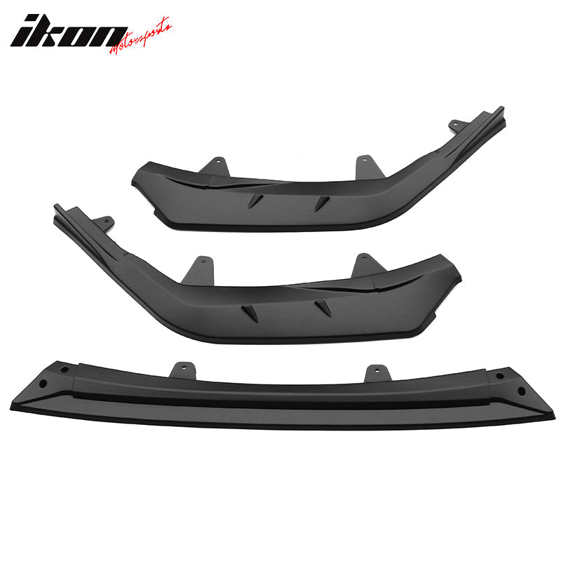 2020-2022 Toyota Corolla SE XSE 4Dr IKON Style Front Bumper Lip PP 3PC